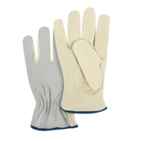 Split Back Driver's Gloves, X-Large, Grain Cowhide Palm SAJ654 | Caster Town