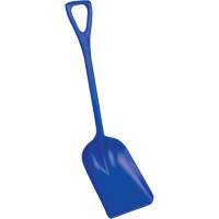 Safety Shovels - Hygienic Shovels (One-Piece), 10" x 14" Blade, 38" Length, Plastic, Blue SAL458 | Caster Town