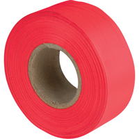 Flagging Tape, 1.2" W x 300' L, Red SEM243 | Caster Town