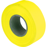 Flagging Tape, 1.2" W x 150' L, Fluorescent Yellow SAM832 | Caster Town