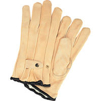Winter-Lined Ropers Gloves, Large, Grain Cowhide Palm, Fleece Inner Lining SAP217 | Caster Town