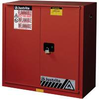 Sure-Grip<sup>®</sup> EX Combustibles Safety Cabinet for Paint and Ink, 40 gal., 3 Shelves SAQ082 | Caster Town