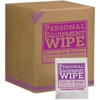 Personal Equipment Wipes, 100 Wipes, 8-3/16" x 5-1/4" SAY553 | Caster Town