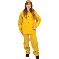 RZ100 Rain Suit, Polyester/PVC, Large, Yellow SEH080 | Caster Town