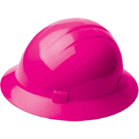 ERB Liberty<sup>®</sup> Full Brim Type 2 Safety Cap, Ratchet Suspension, High Visibility Pink SDL930 | Caster Town