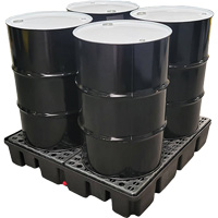 Nestable Spill Pallet Without Drain, 66 US gal. Spill Capacity, 49" x 49" x 10.5" SDM227 | Caster Town