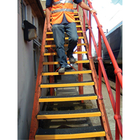 Safestep<sup>®</sup> Anti-Slip Step Cover, 10" W x 32" L, Black & Yellow SDN793 | Caster Town