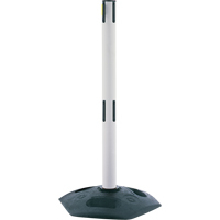 Dual Line Heavy Duty Receiver Post, 38" High, White SDN975 | Caster Town