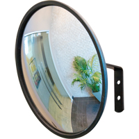 Convex Mirror with Bracket, Indoor/Outdoor, 18" Diameter SDP506 | Caster Town