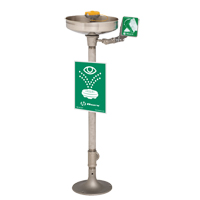 Axion<sup>®</sup> Eye/Face Wash Station, Pedestal Installation, Stainless Steel Bowl SEB244 | Caster Town
