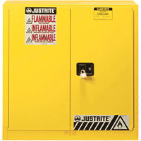 Sure-Grip<sup>®</sup> EX Flammable Safety Cabinet, 30 gal., 2 Door, 36" W x 35" H x 24" D SEC010 | Caster Town