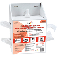 Disposable Lens Cleaning Station, Cardboard, 8" L x 5" D x 12-1/2" H SEE382 | Caster Town