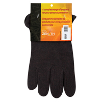 Jersey Gloves, Large, Brown, Red Fleece, Slip-On SEE949R | Caster Town