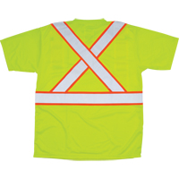 CSA Compliant T-Shirt, Polyester, Medium, High Visibility Lime-Yellow SEF109 | Caster Town
