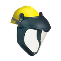 Uvex<sup>®</sup> Bionic™ Faceshield with Hardhat Adapter, Polycarbonate, Meets CSA Z94.3/ANSI Z87+ SEF151 | Caster Town
