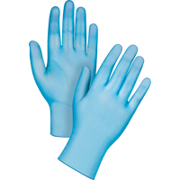 Medical-Grade Disposable Gloves, Small, Vinyl, 4.5-mil, Powder-Free, Blue, Class 2 SGX023 | Caster Town