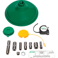 Axion Advantage<sup>®</sup> Shower & Eye/Face Wash Upgrade Kit with Green ABS Plastic Eye/Face Wash Head & Showerhead SEI818 | Caster Town