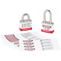 Zenex™ Thermoplastic Photo Padlock Identification Labels SEJ533 | Caster Town