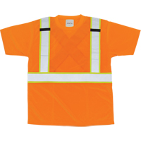 CSA Compliant T-Shirt, Polyester, Medium, Orange SEL243 | Caster Town
