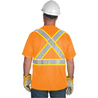 CSA Compliant T-Shirt, Polyester, Medium, Orange SEL243 | Caster Town