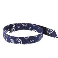 Chill-Its<sup>®</sup> 6705 Evaporative Cooling Bandana, Blue SEL869 | Caster Town