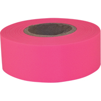 Sub-Zero Flagging Tape, 1.2" W x 150' L, Fluorescent Pink SEN411 | Caster Town