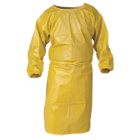 KleenGuard™ A70 Chemical Spray Protection Smock, Polypropylene, Yellow, 34" W x 44" L SFW209 | Caster Town