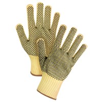 Double-Sided Dotted Seamless String Knit Gloves, Size Large/9, 7 Gauge, PVC Coated, Kevlar<sup>®</sup> Shell, ASTM ANSI Level A2/EN 388 Level 3 SFP802 | Caster Town