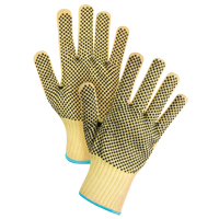 Double-Sided Dotted Seamless String Knit Gloves, Size X-Large/10, 7 Gauge, PVC Coated, Kevlar<sup>®</sup> Shell, ASTM ANSI Level A2/EN 388 Level 3 SFP803 | Caster Town