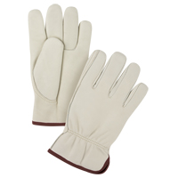 Premium Driver's Gloves, Large, Grain Cowhide Palm SFV193 | Caster Town