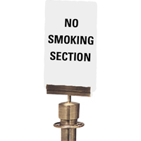 "No Smoking Section" Crowd Control Sign, 11" x 7", Plastic, English SG139 | Caster Town