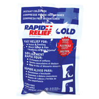 Compresse froide instantanée Rapid Relief<sup>MD</sup>, Froid, Utilisation unique, 6" x 9" SGC724 | Caster Town