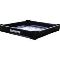 Mini-Berm™ Compact Secondary Containment, 9 US gal. Spill Capacity, 24" L x 24" W x 4" H SGF554 | Caster Town