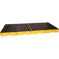 Modular Spill Platform, 121 US gal. Spill Capacity, 51.5" x 103" x 6.5" SGJ298 | Caster Town