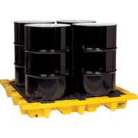 Spill Containment Pallet, 66 US gal. Spill Capacity, 58.5" x 58.5" x 7.75" SGJ313 | Caster Town