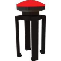 PLUS Barrier System Strobe Light Bracket & Red Strobe Light, Black SGL034 | Caster Town