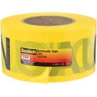 Scotch<sup>®</sup> Buried Barricade Tape, English, 3" W x 1000' L, 2 mils, Black on Yellow SGN226 | Caster Town
