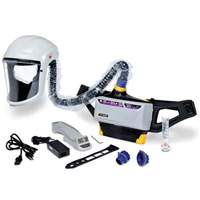 Versaflo™ Powered Air Purifying Respirator Painter's Kit, Headcover & Faceshield, Lithium-Ion Battery SGP430 | Caster Town