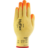 HyFlex<sup>®</sup> High Visibility Cut-Resistant Gloves, Size 6, 13 Gauge, Foam Nitrile Coated, Stainless Steel/Kevlar<sup>®</sup>/Spandex Shell, ASTM ANSI Level A5/EN 388 Level E SGQ985 | Caster Town