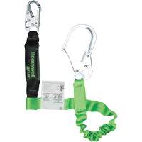 Miller<sup>®</sup> StretchStop<sup>®</sup> Shock-Absorbing Lanyard, 6', Scaffold Hook Center, Locking Snap Hook Leg Ends, Polyester SGT490 | Caster Town