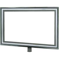 Heavy-Duty Horizontal Sign Holder for Classic Posts, Polished Chrome SGU833 | Caster Town