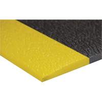 Airsoft™ Anti-Fatigue Mat, Pebbled, 3' x 5' x 3/8", Black/Yellow, PVC Sponge SGV445 | Caster Town