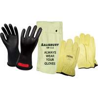 Electrical-Insulating Glove Kit, ASTM Class 0, Size 7, 11" L SHG831 | Caster Town