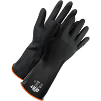 Deny™ Chemical Resistant Gloves, Size 9, 12" L, Rubber Latex, Flock-Lined Inner Lining, Winter Weight SGV941 | Caster Town