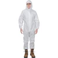 Premium Hooded Coveralls, X-Large, White, Microporous SGW460 | Caster Town