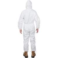 Premium Hooded Coveralls, X-Large, White, Microporous SGW460 | Caster Town