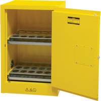 Flammable Aerosol Storage Cabinet, 12 gal., 1 Door, 23" W x 35" H x 18" D SGX675 | Caster Town