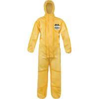 ChemMax<sup>®</sup> 1 Coveralls, Polyethylene/Polypropylene, Small, Yellow SHA203 | Caster Town