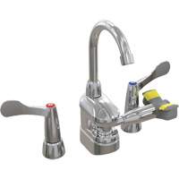 Swing-Activated Faucet/Eyewash with Wristblade Faucet Valves, Sink Mount Installation SHB554 | Caster Town