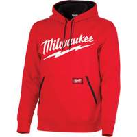Midweight Pullover Hoodie with Milwaukee<sup>®</sup> Logo, Men's, Small, Red SHC483 | Caster Town